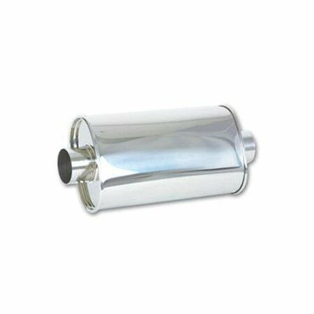 VIBRANT 1103 Stainless Steel Case Exhaust Muffler - 3 In. V32-1103